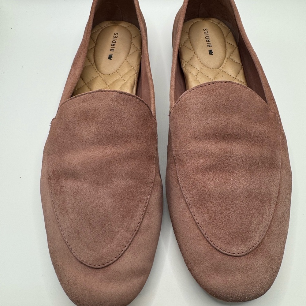 Birdies The Starling Suede Loafers Flats- Dusty Pink Women’s 8.5